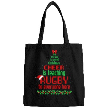 Discover bests Way Spread Christmas Cheer Is Teaching Rugby Funny Bags