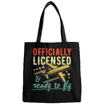 Discover Retro Aircraft Aviation License For A Licensed Pilot 1 Bags