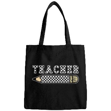 Discover Retro Checkered Teacher Leopard Pencil Back To School Bags