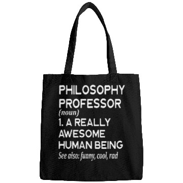 Discover Philosophy Professor Definition Funny Philosophical College Bags