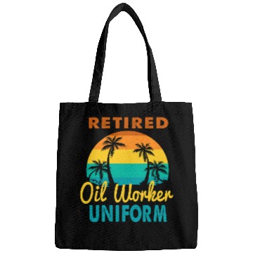 Discover Retired Oil Worker Uniform Tropical Island Retirement Bags