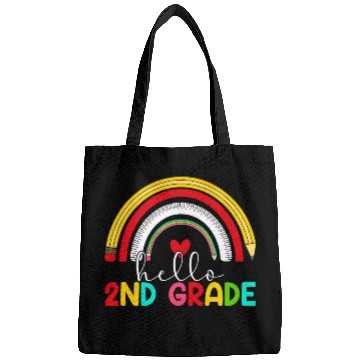 Discover Hello Second Grade Rainbow Team 2nd Grade Teacher Bags