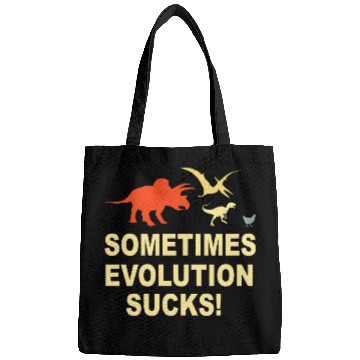 Discover Evolution Sucks Humour Cooler Saying Teacher Nerd Student Bags