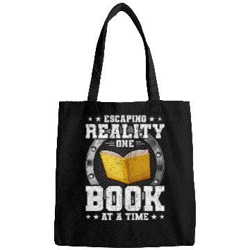 Discover Escaping Reality One Book At A Time Book Lovers Reading 1 Bags
