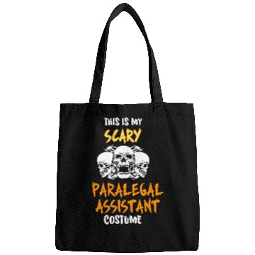 Discover This Is My Scary Paralegal Assistant Costume Bags