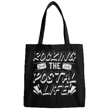 Discover Rocking the postal life postal worker mail lady mail man Bags