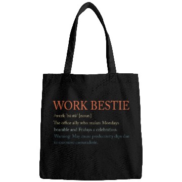 Discover Funny Work bestsie Definition CoWorker Colleague Bags