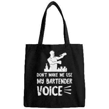Discover Bartender Voice Cocktail Intoxicologist Bar Worker Mixology Bags