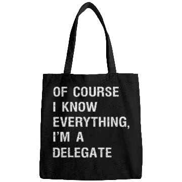 Discover Sarcastic Delegate Supervisor Funny Saying 2 Bags