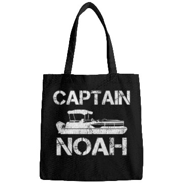 Discover Captain Noah Pontoon Captain Funny Personalized Name Boat Bags