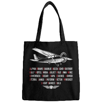 Discover Pilot Phonetic Alphabet C172 Airplane Bags