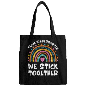 Discover TEAM KINDERGARTEN We Stick Together Rainbow Teacher Student Bags