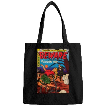 Discover Halloween Horror Zombie ghosts vintages Comic Book Retro Funny Bags
