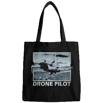 Discover Drone Pilot Over Mountains Mini Pro Vintage Bags