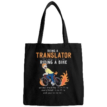 Discover Translator Like Riding Bike Cyclist Funny Bags