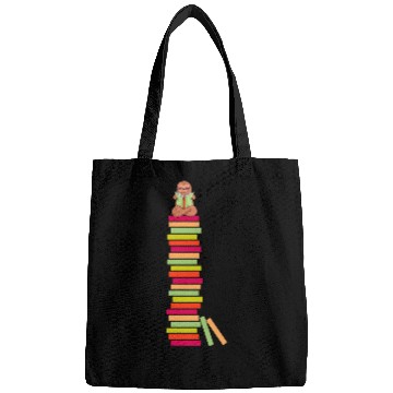 Discover Books Sloth Read Bookworm Book Bags