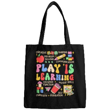 Discover Play is Learning Preschool Teacher Life Kindergarten Bags
