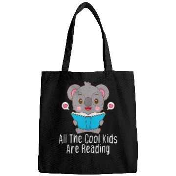Discover All the Cool Kids are Reading Tee Book Koala Lovers Bags