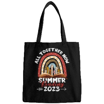 Discover All Together Summer Reading Rainbow Hand Book Lover Bags