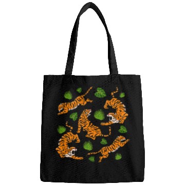 Discover Tigers Animal Predators Wildlife Zookeeper Tiger Bags