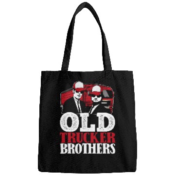 Discover Truck Driver Brother Trucking Big Rig Old Man Trucker Bags