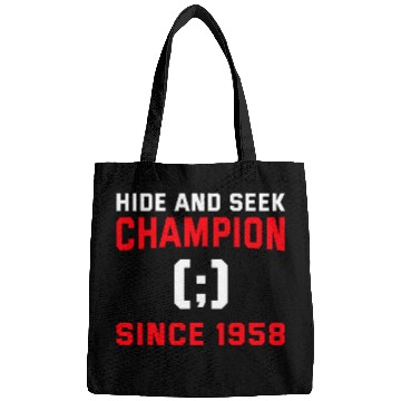 Discover Hide And Seek Champion Since 1958 Computer Science Coder Bags