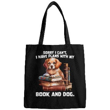 Discover I have plans book dog bibliophile doglovers Bags