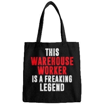 Discover This Warehouse Worker is a freaking Legend Forklift Operator Bags