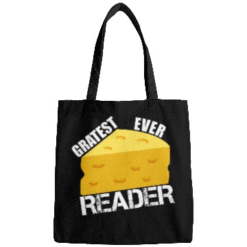 Discover Cheese Pun Gratest Ever Reader Fun Saying Reading Book Humor Bags