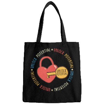 Discover SPED Teacher Unlock Potential Neurodiversity ASL SPED Teache Bags