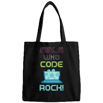 Discover Girls Who Code Rock Programmer Computer Debugging Coder Bags