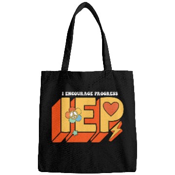 Discover Sped Teacher I Encourage Progress ABA Therapist Groovy Bags
