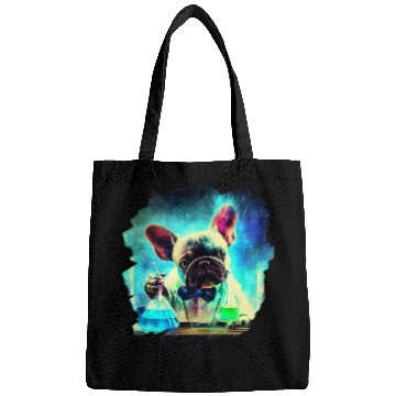Discover Frenchie Mad Scientist Mixing chemicalss Chemistry Science Bags