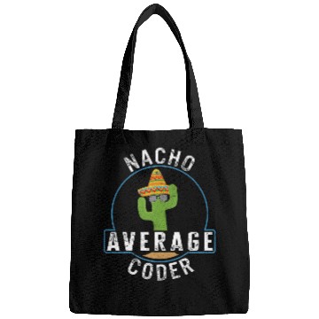 Discover Programmer Nacho Average Coder Computer Programs Funny Codi Bags