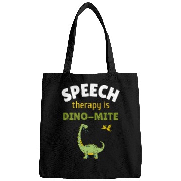Discover Speech Language Pathologist SLP Teacher Speech Therapy Dino Bags
