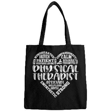 Discover Typography Physical Therapy Physical Therapist PT Month Bags