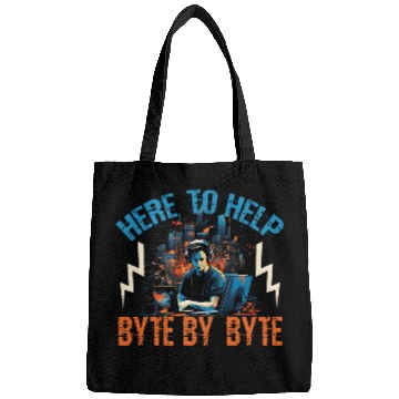 Discover Programmer IT Here To Help Byte By Byte Tech Support Bags