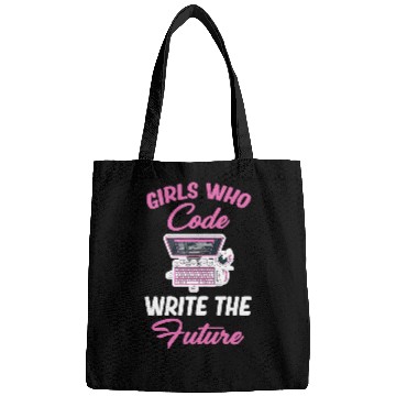 Discover Girl Who Code Writes The Future Programmer Computer Coder Bags