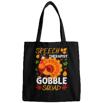 Discover Speech Therapist Gobble Squad Turkey Thanksgiving Fall Bags