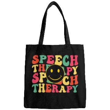Discover Speech Therapy Speech Language Pathologist Therapist Groovy 3 Bags