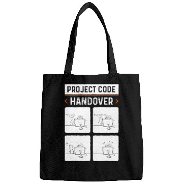 Discover Project Code Handover Software Developer Funny C Programmer Bags