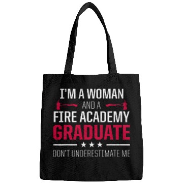 Discover Academy Student Woman Fireman Graduation Bags