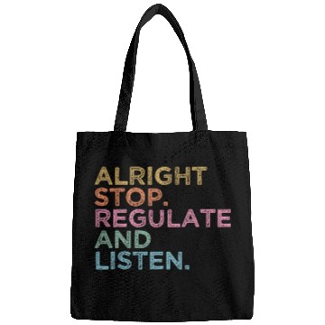 Discover School Counselor Teacher Alright Stop Regulate and Listen 7 Bags