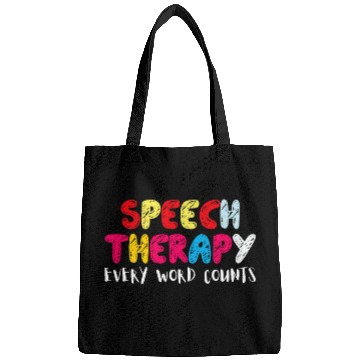 Discover Speech Therapy Every Word Counts For Pathologist Therapist Bags