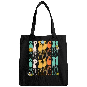 Discover Speech Therapy Retro Speech Language Pathologist Therapist 6 Bags