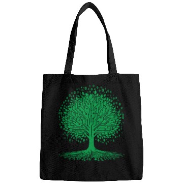 Discover Tree Binary Graphic Coding Computer Geek Programmer Bags