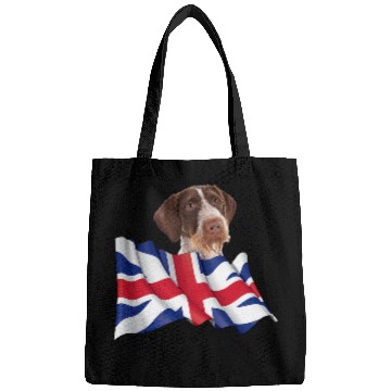 Discover Union Jack Flag Dog Pointers German Wirehaired Bags