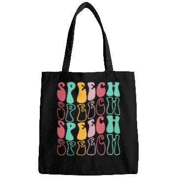 Discover Speech Therapy Retro Speech Language Pathologist Therapist 3 Bags