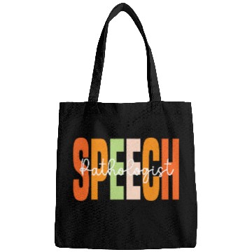 Discover Speech Pathologist Speech Therapy SLP Retro Groovy Bags