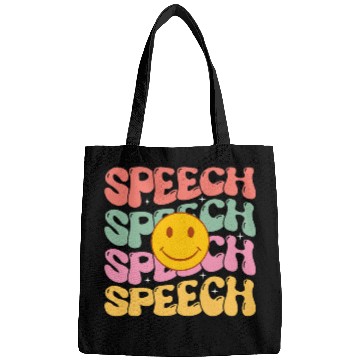 Discover Speech Therapy Speech Language Pathologist Therapist groovy 2 Bags